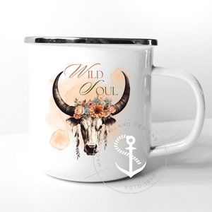 Wild Soul Stainless Steel 12 oz Coffee Cup NEW